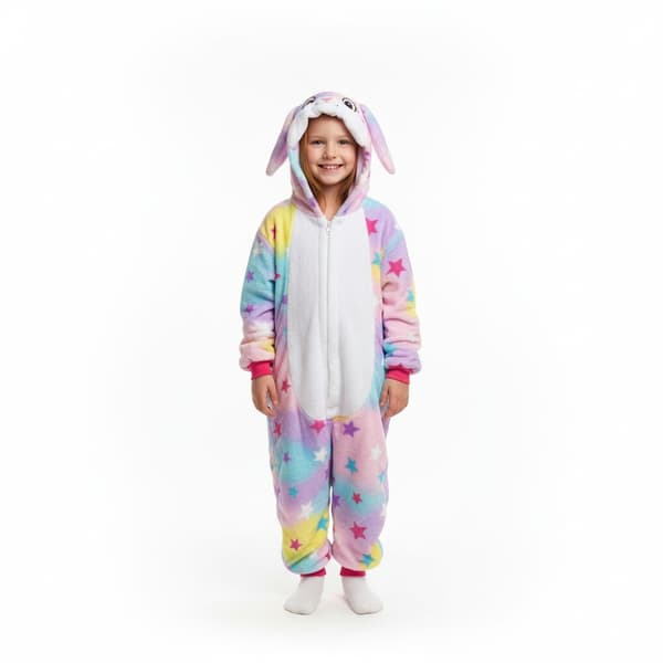 Kigurumi-pyjamas kanin barn 95-105 cm