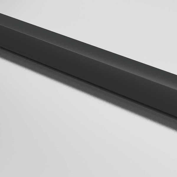 vidaXL indvendig dør, sort, 83x201,5 cm, glas og aluminium