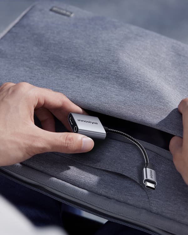 INNOSTYLE USB-C MINI JACK 3.5 ADAPTER AUX-KABEL FÖR SAMSUNG DAC