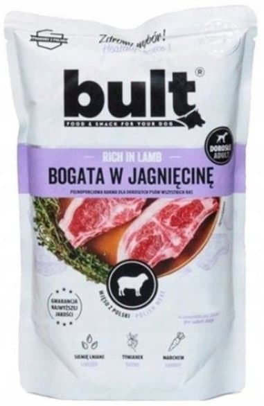 Bult | Våtfoder för hundar - lunchkött | 100g påse - Rik på lamm 100g
