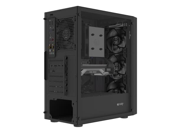 FURY SHOBO SH8F MIDI TOWER CASIET MED VINDU, SORT