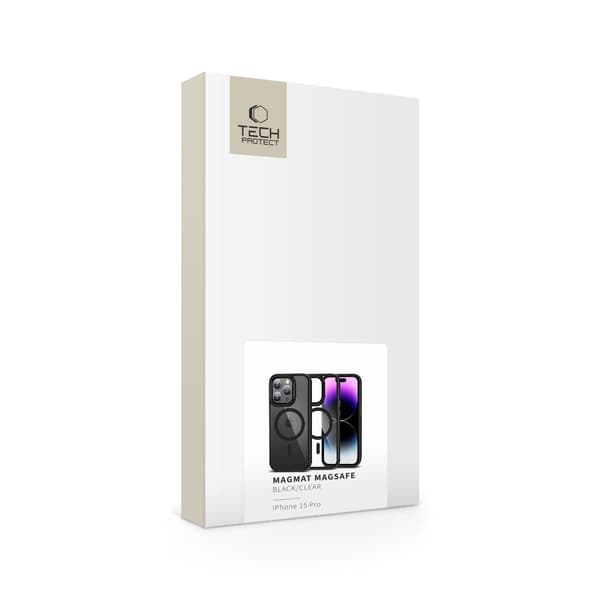 TECH-PROTECT MAGMAT MAGSAFE IPHONE 15 PRO SVART/KLART