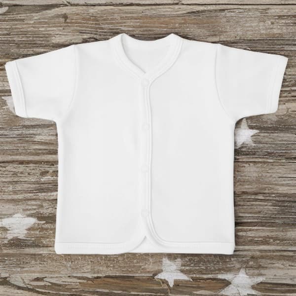 Barn KAFTAN 92 T-SHIRT med korta ärmar, VIT