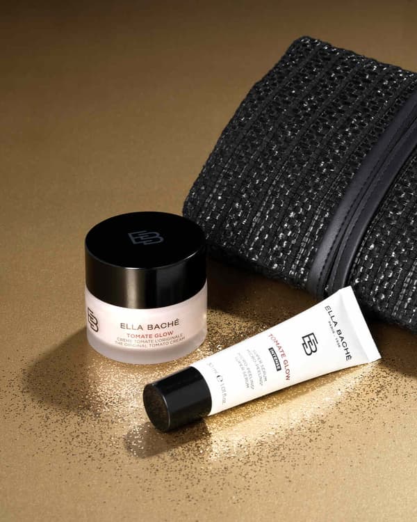 Juluppljusande set - tomatkräm + serum + necessär