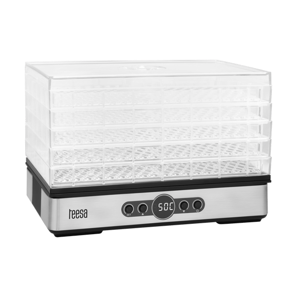 Teesa frukt- och grönsakstorkare 400W 5 brickor display termocirculation