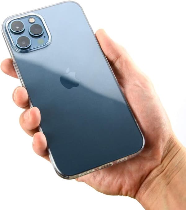 FODRAL TILL APPLE IPHONE 12 PRO MAX SILIKON TRANSPARENT BAKSIDA
