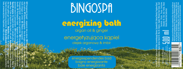 Energigivende bad med arganolja og ingefær 500 ml