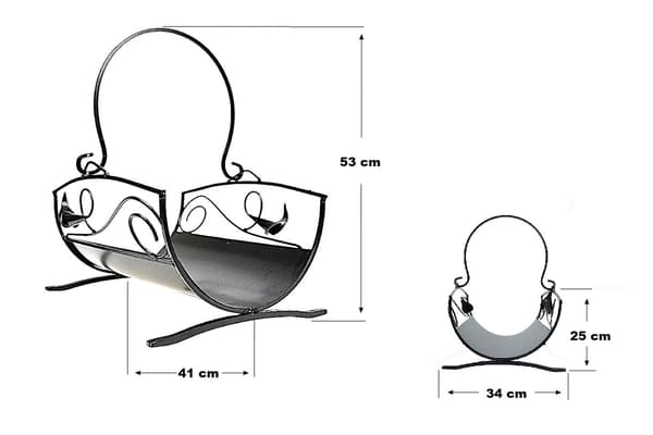 Träkorgset 865 Tillbehör 859 Svart