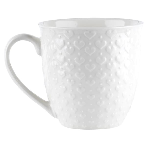 Keramisk krus med hjerter 580 ml