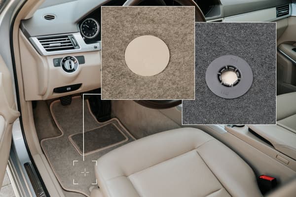 Bilmåtter front til Renault Thalia II sedan (2008-2013) beige
