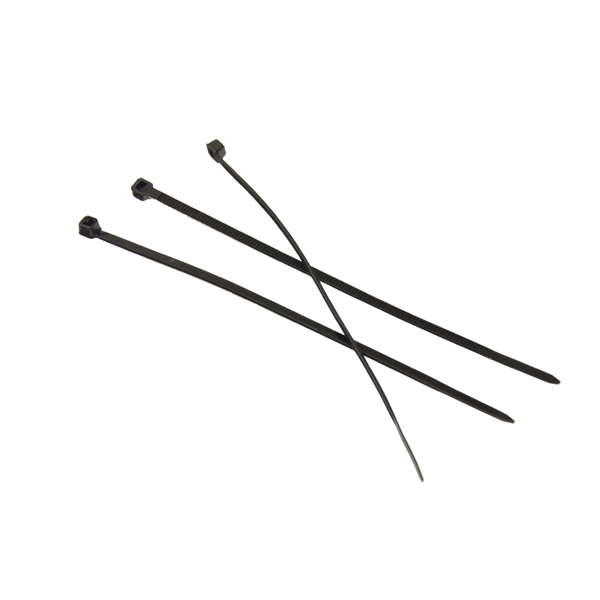 MA Professional plastik kabelstrop - sort 2,5mm x 120 100stk