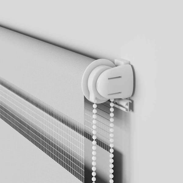 vidaXL zebrarullegardin lysegrå stofbredde 70,9 cm polyester