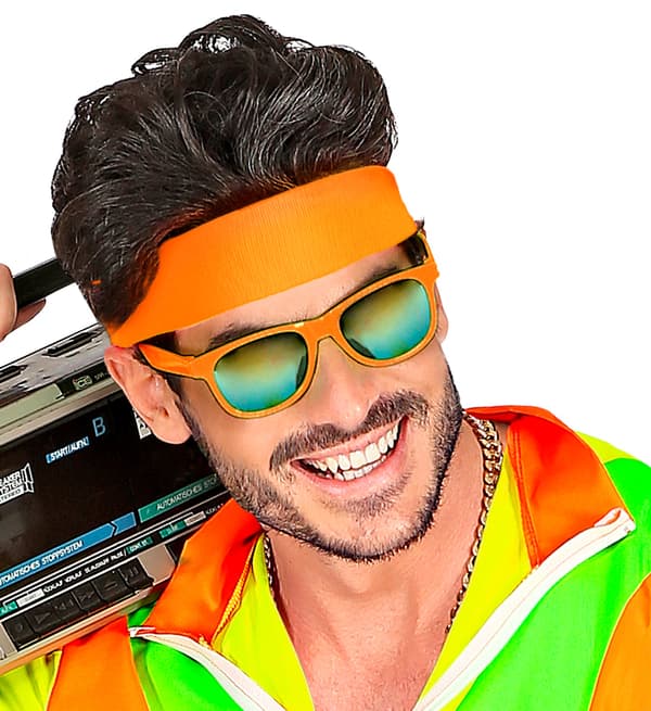 Neon Orange Disco-hårband
