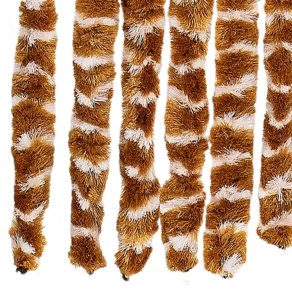 vidaXL Flugnät ockra och vit 56x200 cm chenille