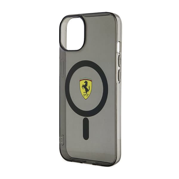 Ferrari Gennemsigtig MagSafe - iPhone 14 Plus Etui (Sort)