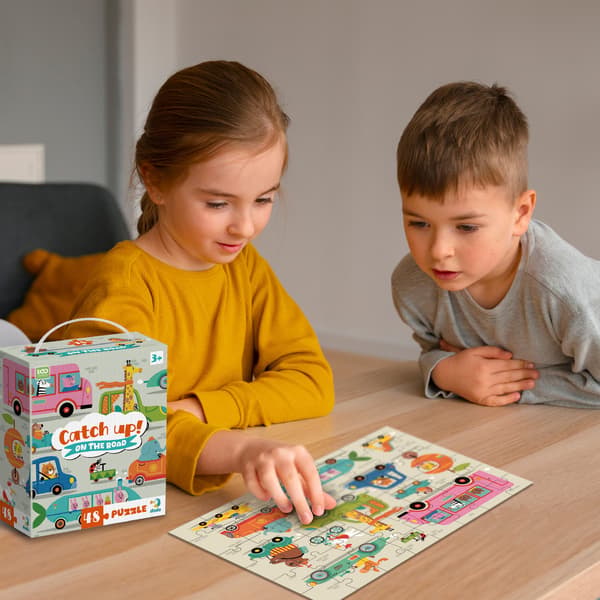 Pedagogiskt fordonspussel 48 bitar. Dodo-pussel för barn