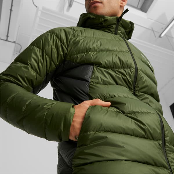 Puma PACKLITE DOWN herre hættejakke grøn 84935531 r S