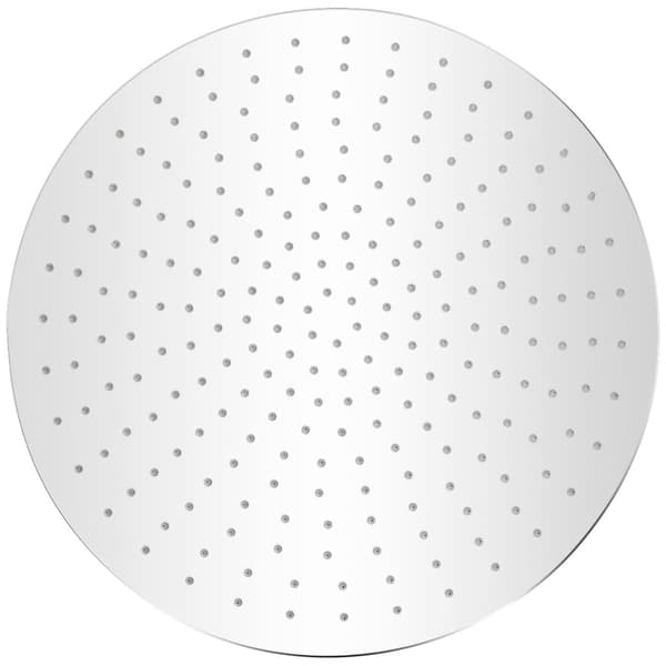 vidaXL brusehoved i rustfrit stål 40 cm rundt