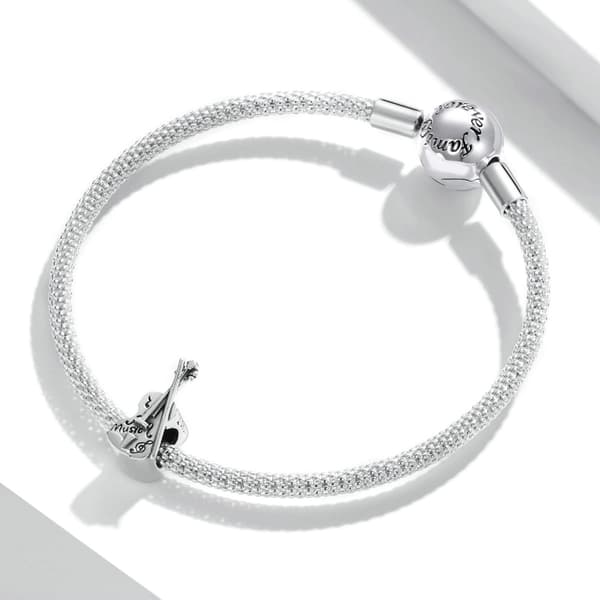 Fiol för musiker silverberlock pärlor silver 925