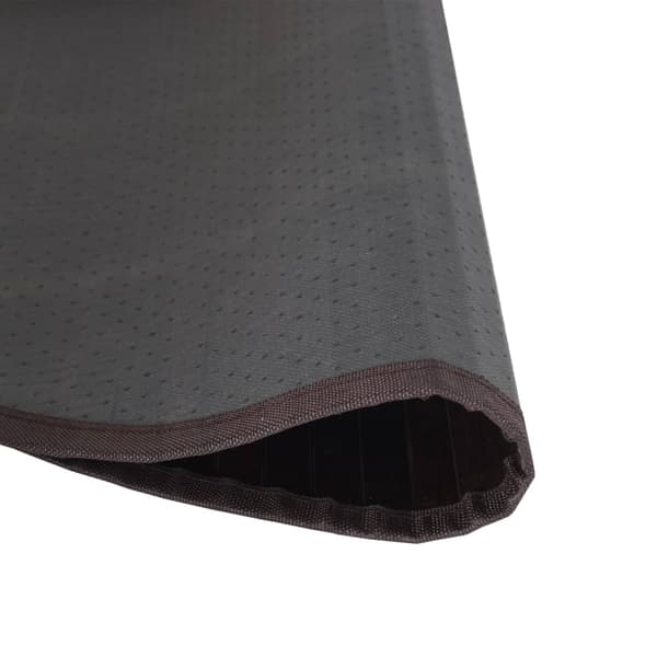 vidaXL Pyöreä matto tummanruskea 80 cm bambu