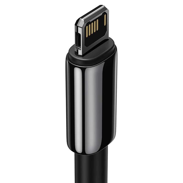Baseus Tungsten Gold USB til Lightning-kabel, 2.4A, 1m (sort)