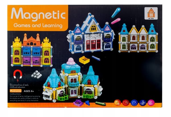 MAGNETISK BLOCKS LITEN SLOTT 60 BITAR