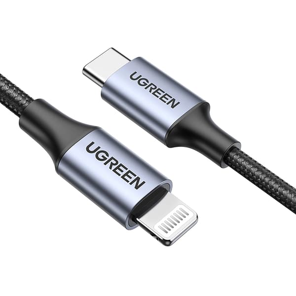 Ugreen US304 60759 Lightning - USB-C 2.0 MFi-kaapeli 1 m - Harmaa