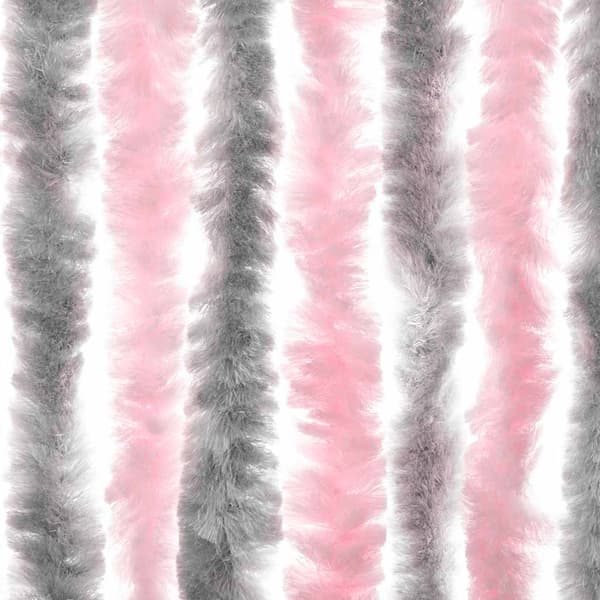 vidaXL Flugnät silverrosa 100x200 cm chenille
