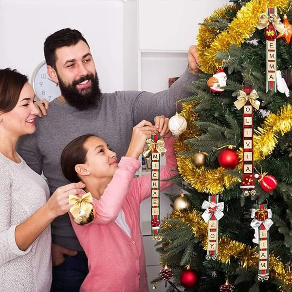 JULGRANSDEKORATIONSSET I TRÄ FÖR SJÄLVMONTERING