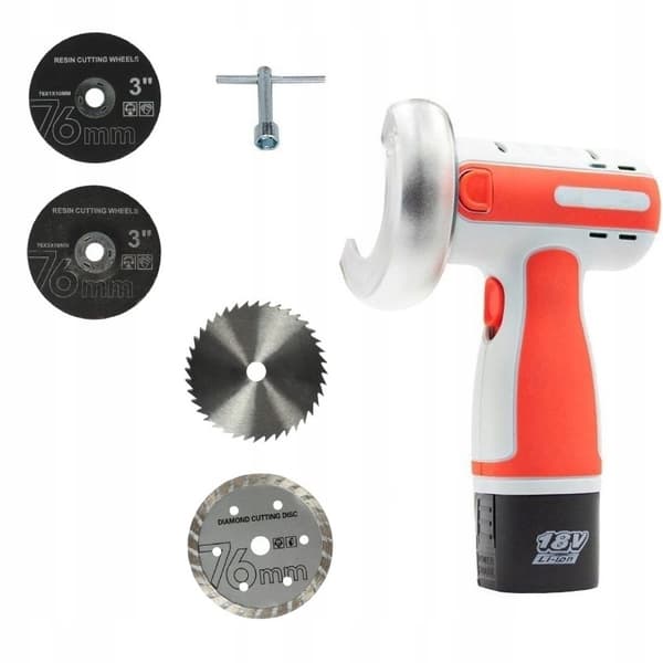 MINI ACCU VINKELSLIBER + 18V PRÆCISIONSBATTERI + SKIVE