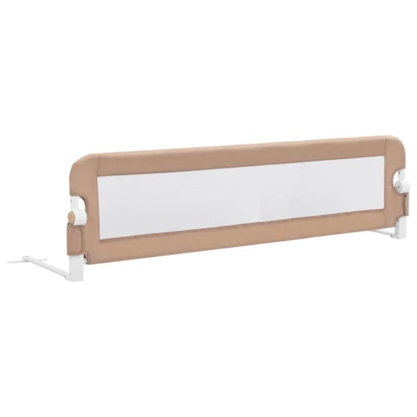 vidaXL sengehest, taupe, 150x42 cm, polyester