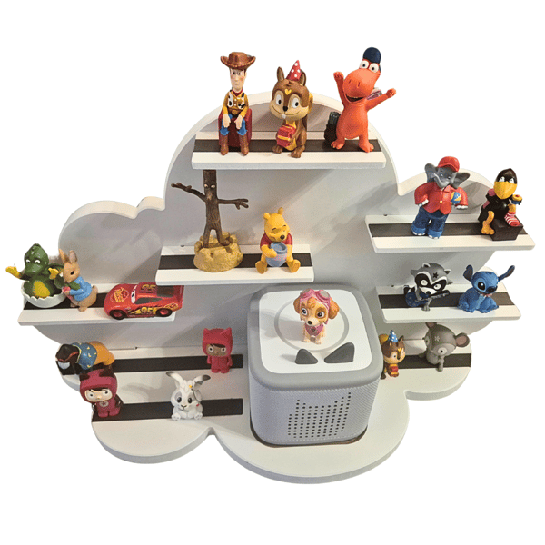 Displaystativ / hylder til lydfigurer Toniebox 2 - Cloud på base