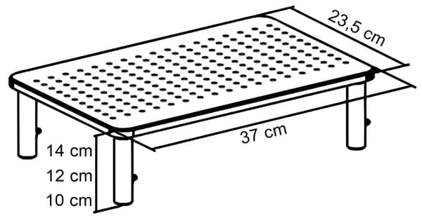 MULING sort laptop monitor stander + skuffe
