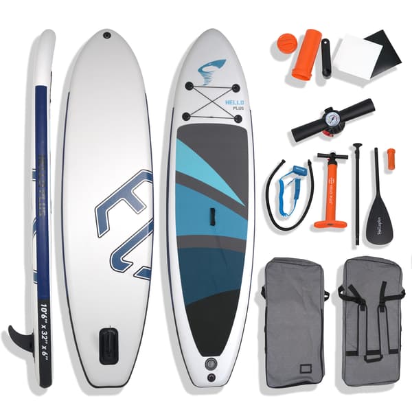 HYDRO STAR SUP BOARD HELLO PLUS TIL SVØMNING, OPPUSTELIG, BLÅ 320 cm