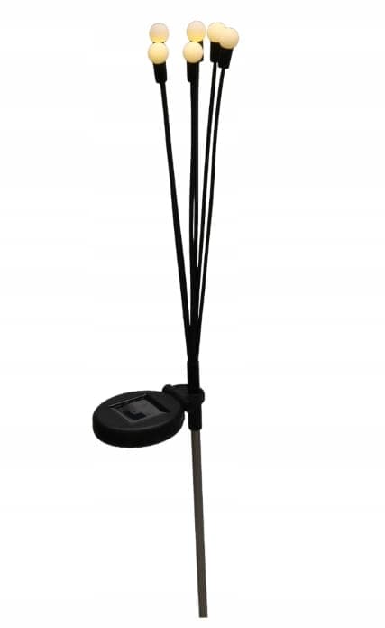 Solcellehavelampe 75 cm 6 hvide LED-lys