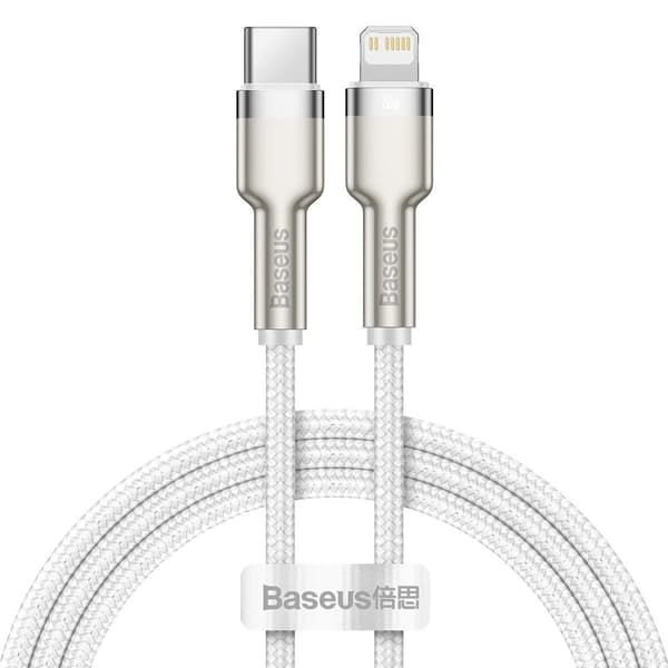 Baseus Cafule USB-C till Lightning-kabel, PD, 20W, 1m (Vit)