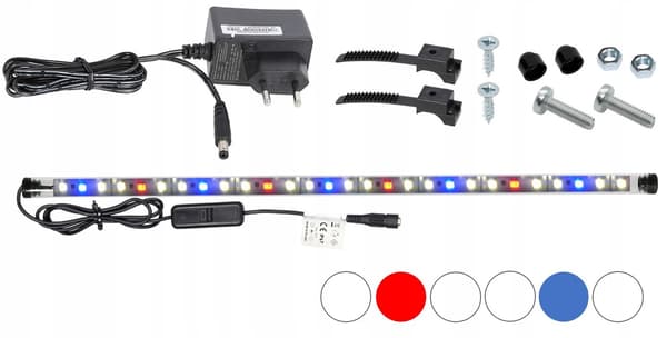 Akvarieovertræk 40x25 sort + Spectrum 5630 LED-belysning