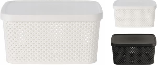 Förvaringsbehållare med lock 23 x 12 cm