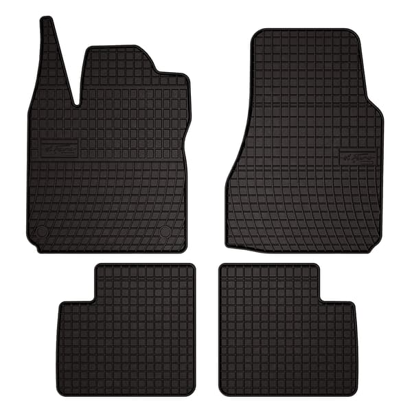 Gummibilmåtter til: Renault Twingo II hatchback (2007-2014) - sorte, tilpassede