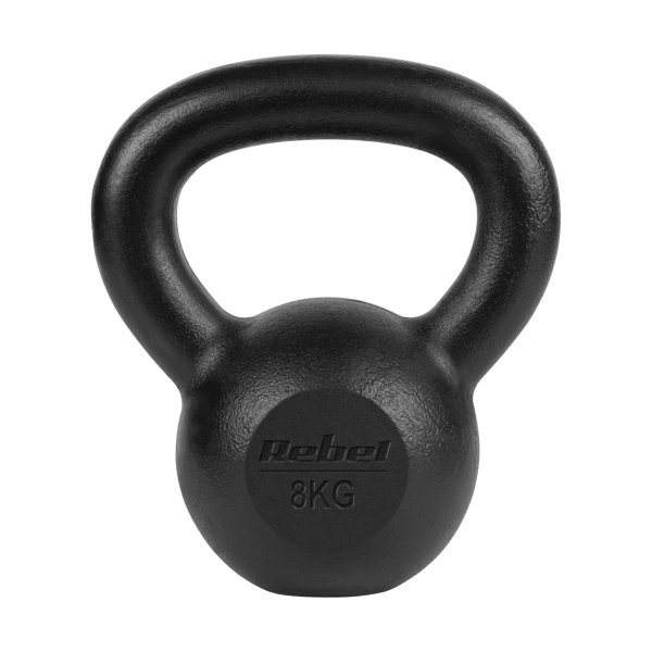 Rebel rautainen kettlebell 8 kg harjoitteluun