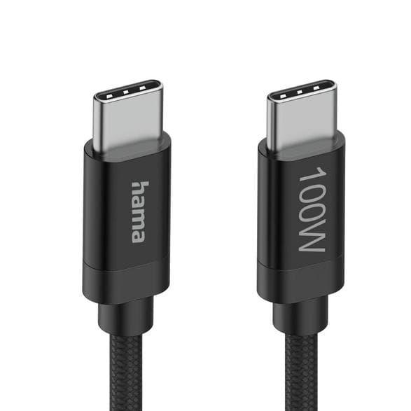 HAMA USB-C Kabel - 100W 1,5 m Sort