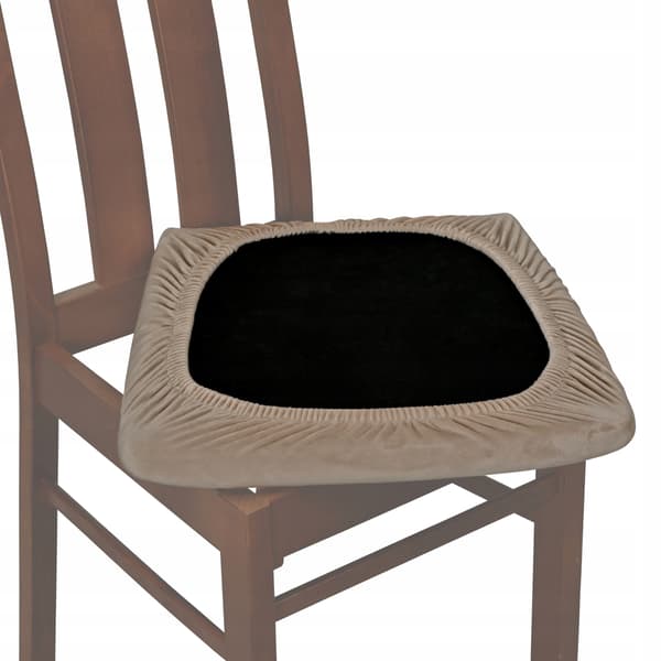 Stolsäteskydd i sammet TESS beige