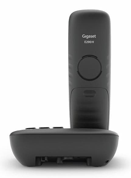 GIGASET E290A — kablet telefon med telefonsvarer, sort