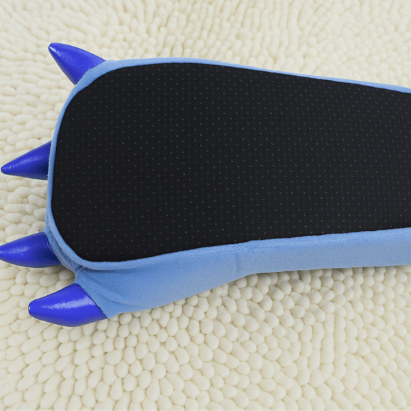 Bløde børneslippers Paws Stitch 3D blå med kløer 27-32