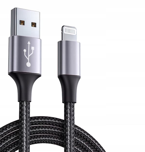 USB - LIGHTNING 2.0 KABEL STÆRK LANGT FLETTET 2M