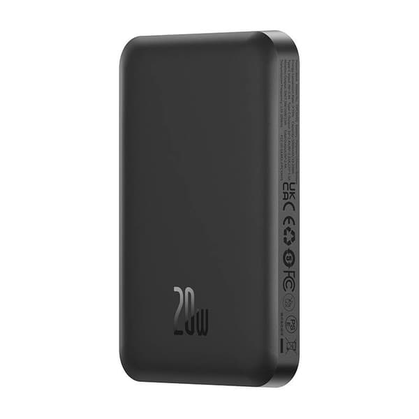 Baseus Magnetisk Mini Powerbank 5000mAh, USB-C 20W (Sort)