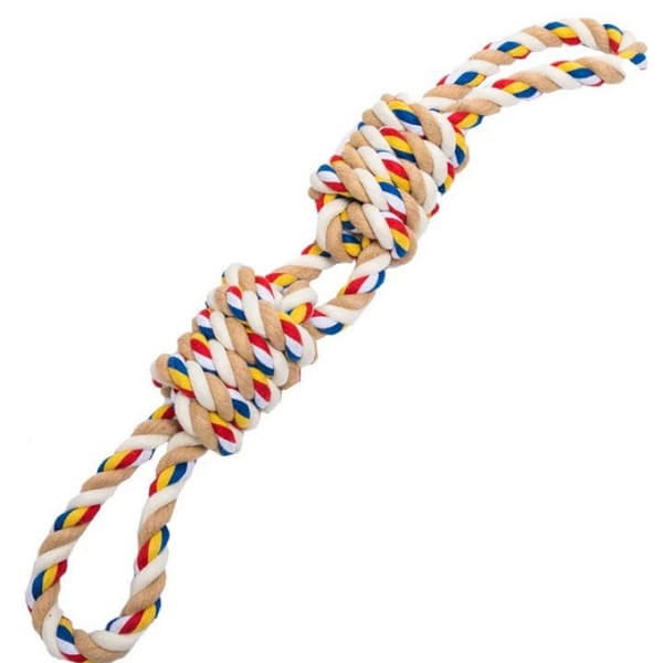 Koiran purulelu solmuilla 60cm PURULELU XXL