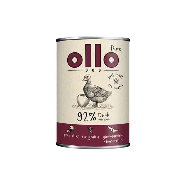 OLLO Pure And med Æble vådfoder til hunde 8x400g