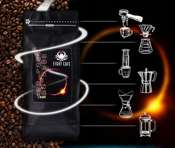Rostade kaffebönsblandning Sunlight Morning 50G