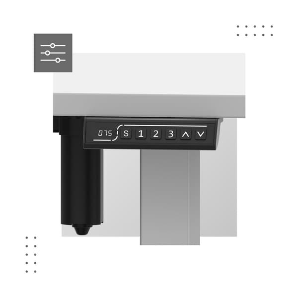 MA-Leader 7.6 Hvidt Elektrisk Skrivebord